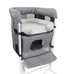 Eichhorn Kinderwagen Close2Me Kitty Katzen-Beistellbett Mit Kuschelhöhle Und 2 Liegeflächen Zur Montage An Bett- Und Polstermöbel Mit Hoher Matratze/Polsterung Bis 30 Cm Höhe, Belastbar Bis 10 Kg
