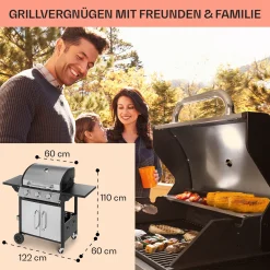 Klarstein Gasgrill Mit Großer Grillfläche, Gasgrill Mit 3 Brenner, 10,8 KW Edelstahl-Gasgrill, BBQ Gasgrill Für Balkon & Garten, Grill Für Propangas, Gasgrills Mit Seitentischen & Thermometer 12 Klarstein Gasgrill Mit Großer Grillfläche, Gasgrill Mit 3 Brenner, 10,8 KW Edelstahl-Gasgrill, BBQ Gasgrill Für Balkon & Garten, Grill Für Propangas, Gasgrills Mit Seitentischen & Thermometer -Garten- & Gewächshäuser Geschäft 003a3b9e0ca9215920e470c96a4319c4