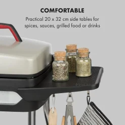 Klarstein Gatsby Elektrogrill Standgrill Tischgrill , Leistung: 2000 W , EasyGrill Concept , Grillfläche: 40 X 36 Cm / Aluminiumdruckguss / Antihaft / Grillhaube , Zwei Seitentische , Ablage Im Standfuß , Stufenloses Thermostat , Fettauffangschale , Beige / Schwarz 11 Klarstein Gatsby Elektrogrill Standgrill Tischgrill , Leistung: 2000 W , EasyGrill Concept , Grillfläche: 40 X 36 Cm / Aluminiumdruckguss / Antihaft / Grillhaube , Zwei Seitentische , Ablage Im Standfuß , Stufenloses Thermostat , Fettauffangschale , Beige / Schwarz -Garten- & Gewächshäuser Geschäft 003a9d0c613afd07c0a748cc5b44183a