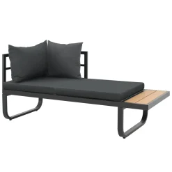 VidaXL 2-tlg. Garten-Ecksofa-Set Mit Auflagen Aluminium WPC -Garten- & Gewächshäuser Geschäft 003da73c894a7cc0644cf7da49ce7e03