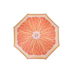 Meinposten Sonnenschirm Ø 150 Cm Strandschirm Knickbar Schirm Balkonschirm Gartenschirm ORANGE