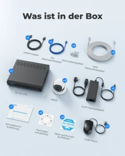 Reolink 4K Überwachungskamera Aussen Set, 8CH Videoüberwachung Mit 4X 8MP PoE IP Kamera Und 2TB HDD NVR Für 24/7 Aufnahme Innen Outdoor, Personenerkennung Und Fahrzeugerkennung, IP66, RLK8-800D4-A 41 Reolink 4K Überwachungskamera Aussen Set, 8CH Videoüberwachung Mit 4X 8MP PoE IP Kamera Und 2TB HDD NVR Für 24/7 Aufnahme Innen Outdoor, Personenerkennung Und Fahrzeugerkennung, IP66, RLK8-800D4-A -Garten- & Gewächshäuser Geschäft 0059a1de5489fd291bc19e069d8188b9