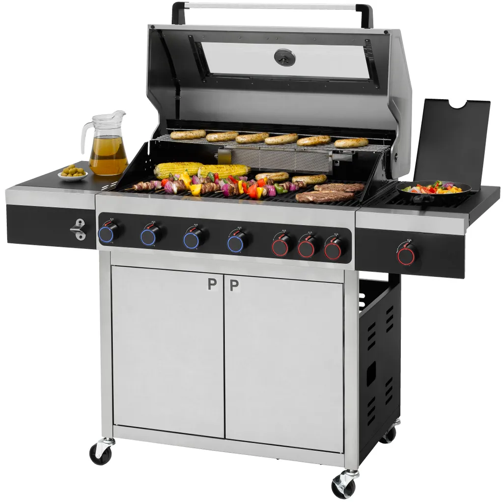 Tepro Edelstahl Gasgrill Keansburg 6 Special Edition, 6-Brenner Inkl. Powerzone Plus Infrarot-Backburner Plus Infrarotseitenbrenner 14 Tepro Edelstahl Gasgrill Keansburg 6 Special Edition, 6-Brenner Inkl. Powerzone Plus Infrarot-Backburner Plus Infrarotseitenbrenner – Bild 14
