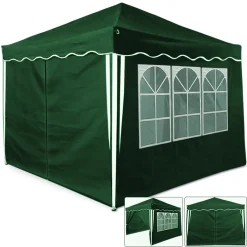 Deuba Faltpavillon 3x3 M Mit 4 Seitenwänden + Praktischer Tragetasche