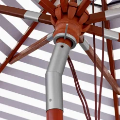 Anndora Sonnenschirm Knickbar 3m Rund Gestreift Blau Weiß Winddach UV-Schutz - Knick 3m Rund -Garten- & Gewächshäuser Geschäft 00ad8902486c0c22bf289ddf8dd007aa