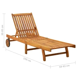 VidaXL Sonnenliege Akazie Massivholz -Garten- & Gewächshäuser Geschäft 00b165e46a47c098376d1073a4bbde0c