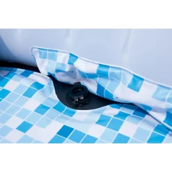 Bestway Whirlpool Lay-Z-Spa Miami | 4 Personen | 81 Massageluftdüsen | Automatisch Aufblasbar | 180x66 Cm | Schwarz/türkis | Abdeckung | Indoor Outdoor -Garten- & Gewächshäuser Geschäft 00c0ce2231b7c502bfba4e2cf2c17d0c