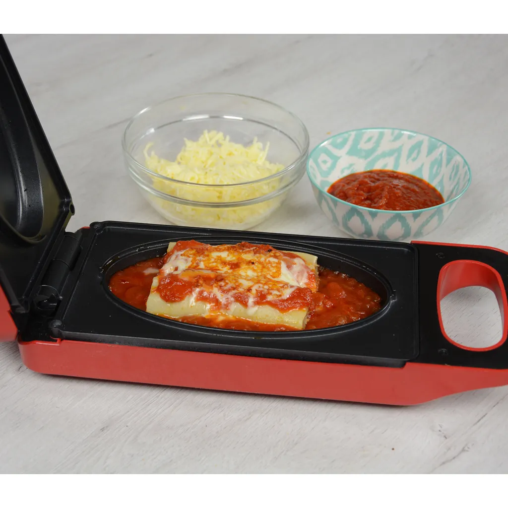 ISL GmbH Express Cooker® Multi-Grill Mit Wendefunktion, 3 In1-Toasten-Backen-Braten, Anti-Haft Beschichtung, 800 Watt, Rot - Original Aus Der TV Werbung 6 ISL GmbH Express Cooker® Multi-Grill Mit Wendefunktion, 3 In1-Toasten-Backen-Braten, Anti-Haft Beschichtung, 800 Watt, Rot - Original Aus Der TV Werbung – Bild 6