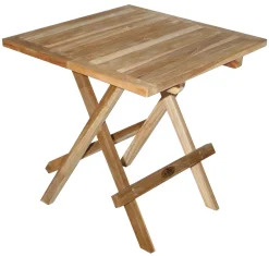 KMH Garden KMH® Teak Beistelltisch Rechteckig 50x50x50 Klappbar