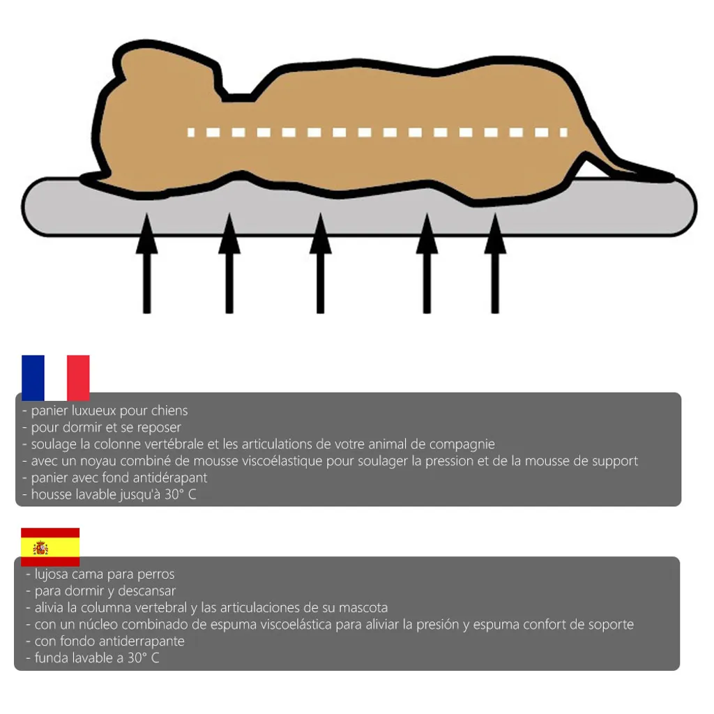 DILUMA Orthopädisches Haustierkissen Benji M 79 X 60 X 8 Cm – Optimaler Liegekomfort Für Ihr Haustier – Viscoelastische Hundematratze Mit Abnehmbaren Bezug Und Antirutschbeschichtung 1 DILUMA Orthopädisches Haustierkissen Benji M 79 X 60 X 8 Cm – Optimaler Liegekomfort Für Ihr Haustier – Viscoelastische Hundematratze Mit Abnehmbaren Bezug Und Antirutschbeschichtung