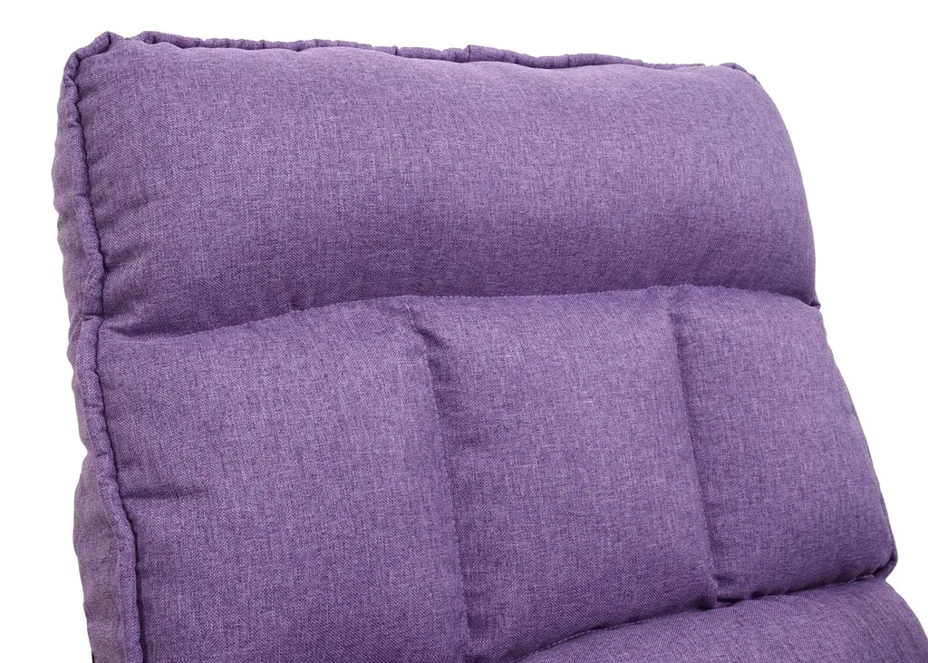 Mendler Schaukelstuhl HWC-K40, Schaukelsessel Schwingstuhl Relaxsessel, Liegefunktion Metall Stoff/Textil Lila-flieder 5 Mendler Schaukelstuhl HWC-K40, Schaukelsessel Schwingstuhl Relaxsessel, Liegefunktion Metall Stoff/Textil Lila-flieder – Bild 5