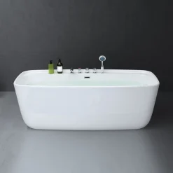 Mai & Mai Freistehende Acryl-Badewanne 170x80cm Rechteckig Inkl. Armatur Und Handbrause, Farbe: Weiß, Material: Sanitäracryl V612MA -Garten- & Gewächshäuser Geschäft 01015d56ca61b87c1fd808d4f7ea8576