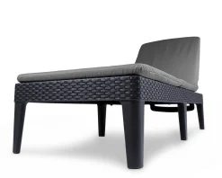 ALLIBERT By KETER Allibert Sunlounger Liege Jaipur Inkl. Auflage, Farbe Graphit/Grau -Garten- & Gewächshäuser Geschäft 010fe215b608a64a31e627670bc715ea