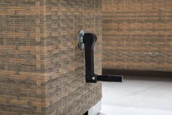 Merxx Tisch "Bellante" - Stahlgestell Mit Kunststoffgeflecht Mudbraun -Garten- & Gewächshäuser Geschäft 015973a57a2649c7b910fc6818b80a0c