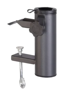 Spetebo Metall Balkon Schirmhalter Anthrazit - 16 X 11 Cm - Sonnenschirm Halter Für Balkon Geländer