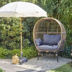 SIENA GARDEN Maui Mittelstockschirm Woodlook/natur Ø 180cm L30525 -Garten- & Gewächshäuser Geschäft 01843772185308bf8c3acebaec426e8a