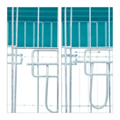 Relaxdays Freilaufgehege Spitzdach 2,2m -Garten- & Gewächshäuser Geschäft 019fd68f0ea6b01956e4076f94d55175