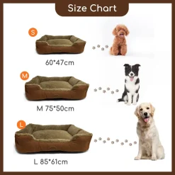 Aigostar Hundebett, Grosse Hunde Körbchen, Hundesofa, Hundekissen, Hundekorb Bezug Waschbar, M 75 * 50cm -Garten- & Gewächshäuser Geschäft 01abc5b91467cff46afd12a53e5575b3