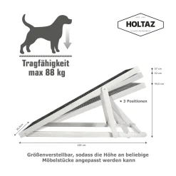 HOLTAZ Hunderampe Haustierrampe Für Bett Oder Sofa Klappbar Verstellbarer Aus Holz Mit Anti-rutsch Einsatz Für Katzen Oder Hunde Weiß 11 HOLTAZ Hunderampe Haustierrampe Für Bett Oder Sofa Klappbar Verstellbarer Aus Holz Mit Anti-rutsch Einsatz Für Katzen Oder Hunde Weiß -Garten- & Gewächshäuser Geschäft 01b17e510372c13ff28f11e26665d408