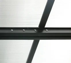 Westmann Aluminium Terassenüberdachung Mit Doppelstegplatten "Bruce" Schwarz 556 X 300 X 225-270 Cm (L X B X H) -Garten- & Gewächshäuser Geschäft 01b64ddc2733bb0bf01bb78abcaa98d2