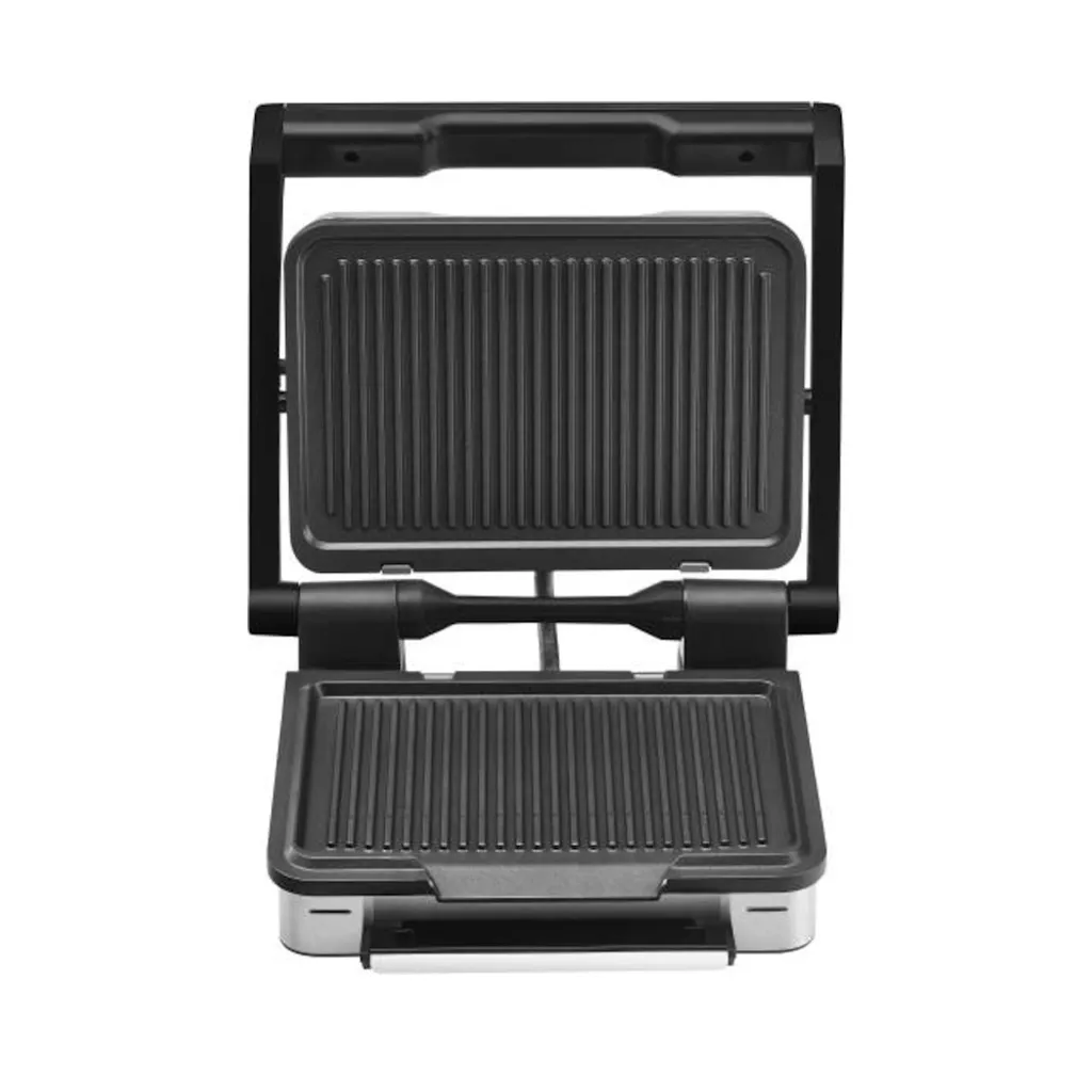 WMF Profi Plus Kontaktgrill Perfection, Elektrogrill 2000 W, 6 Programme, Sensor-Technologie, Beschichtete Platten, Panini Grill, Edelstahl Matt 2 WMF Profi Plus Kontaktgrill Perfection, Elektrogrill 2000 W, 6 Programme, Sensor-Technologie, Beschichtete Platten, Panini Grill, Edelstahl Matt – Bild 2
