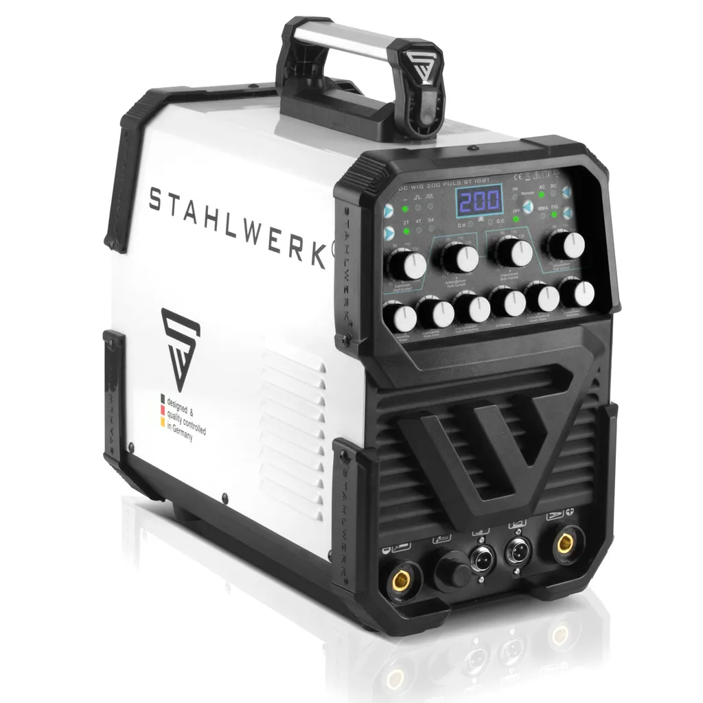 STAHLWERK AC/DC WIG 200 Puls ST Schweißgerät Mit 200 A WIG MMA Viele Schweißparameter Einstellbar 1 STAHLWERK AC/DC WIG 200 Puls ST Schweißgerät Mit 200 A WIG MMA Viele Schweißparameter Einstellbar