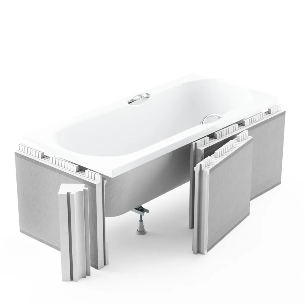 BADLAND Badewanne Rechteck Intrica SLIM 170x75 Rand 15mm Mit Ablaufgarnitur, Füßen Und Styroporverkleidung Mit Ablage 4cm GRATIS 5 BADLAND Badewanne Rechteck Intrica SLIM 170x75 Rand 15mm Mit Ablaufgarnitur, Füßen Und Styroporverkleidung Mit Ablage 4cm GRATIS – Bild 5
