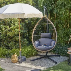 SIENA GARDEN Maui Mittelstockschirm Woodlook/natur Ø 180cm L30525 -Garten- & Gewächshäuser Geschäft 024a6eeaab0299e758f6386b6a9ac9ca