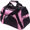 LITZEE Ragbare Haustier-Tragetasche, Faltbar, Für Katzen Und Kleine Hunde,52*24.5*33cm, Rose