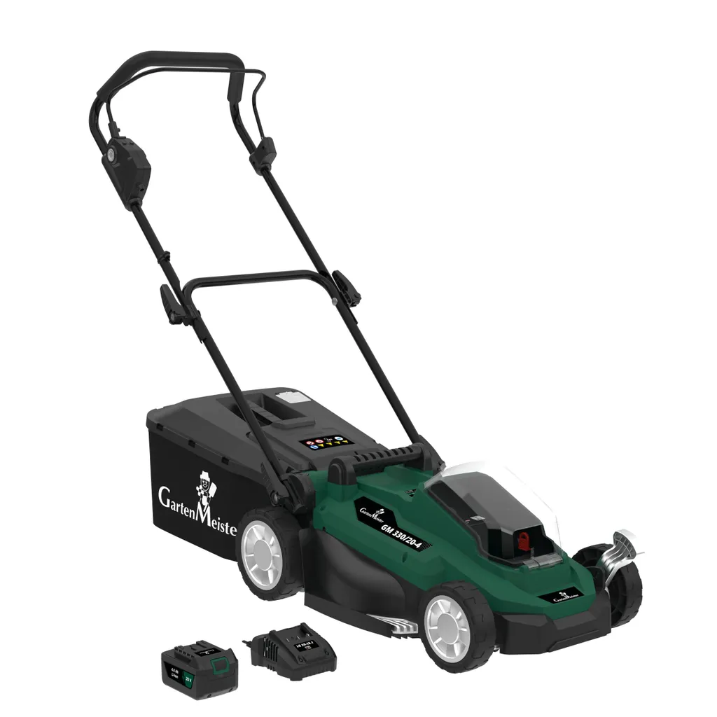 GartenMeister Akku-Rasenmäher "GM 330/20-4", 600 W - Inklusive Akku Und Ladegerät 2 GartenMeister Akku-Rasenmäher "GM 330/20-4", 600 W - Inklusive Akku Und Ladegerät – Bild 2