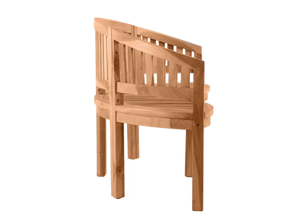 Möbilia Gartenbank 150 Cm | Bananenbank 3-Sitzer Aus Teak Holz | B 150 X T 61 X H 87 Cm | Natur | 11020015 | Serie GARTEN 2 Möbilia Gartenbank 150 Cm | Bananenbank 3-Sitzer Aus Teak Holz | B 150 X T 61 X H 87 Cm | Natur | 11020015 | Serie GARTEN – Bild 2