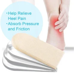 Mmgoqqt Gel-Fersenstützen Bei Plantarfasziitis, 4-lagige Ferseneinsätze, Fersenkissen, Fersenkissen, Verstellbare Fersenerhöhung Für Beinlängendifferenzen - 1 Paar -Garten- & Gewächshäuser Geschäft 02c6b47e186bbe8ff2dcecc50b27a49b