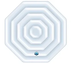 Star Pump Aufblasbare Abdeckung Für NetSpa Whirlpools Achteckige Whirlpools - Python, Silver