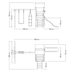 WICKEY Spielturm Klettergerüst TurboFlyer Mit Schaukel & Rutsche, Kletterturm Mit Sandkasten, Leiter & Spiel-Zubehör - Grün 13 WICKEY Spielturm Klettergerüst TurboFlyer Mit Schaukel & Rutsche, Kletterturm Mit Sandkasten, Leiter & Spiel-Zubehör - Grün -Garten- & Gewächshäuser Geschäft 036b8862d27fbf81f87480a534656a1d 1