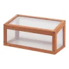 Casa.pro Frühbeet Laarbeek Mini Gewächshaus Aus Holz 60 X 30 Cm Frühbeetkasten Pflanzenbeet Kiefernholz Polycarbonat
