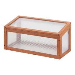 Casa.pro Frühbeet Laarbeek Mini Gewächshaus Aus Holz 60 X 30 Cm Frühbeetkasten Pflanzenbeet Kiefernholz Polycarbonat