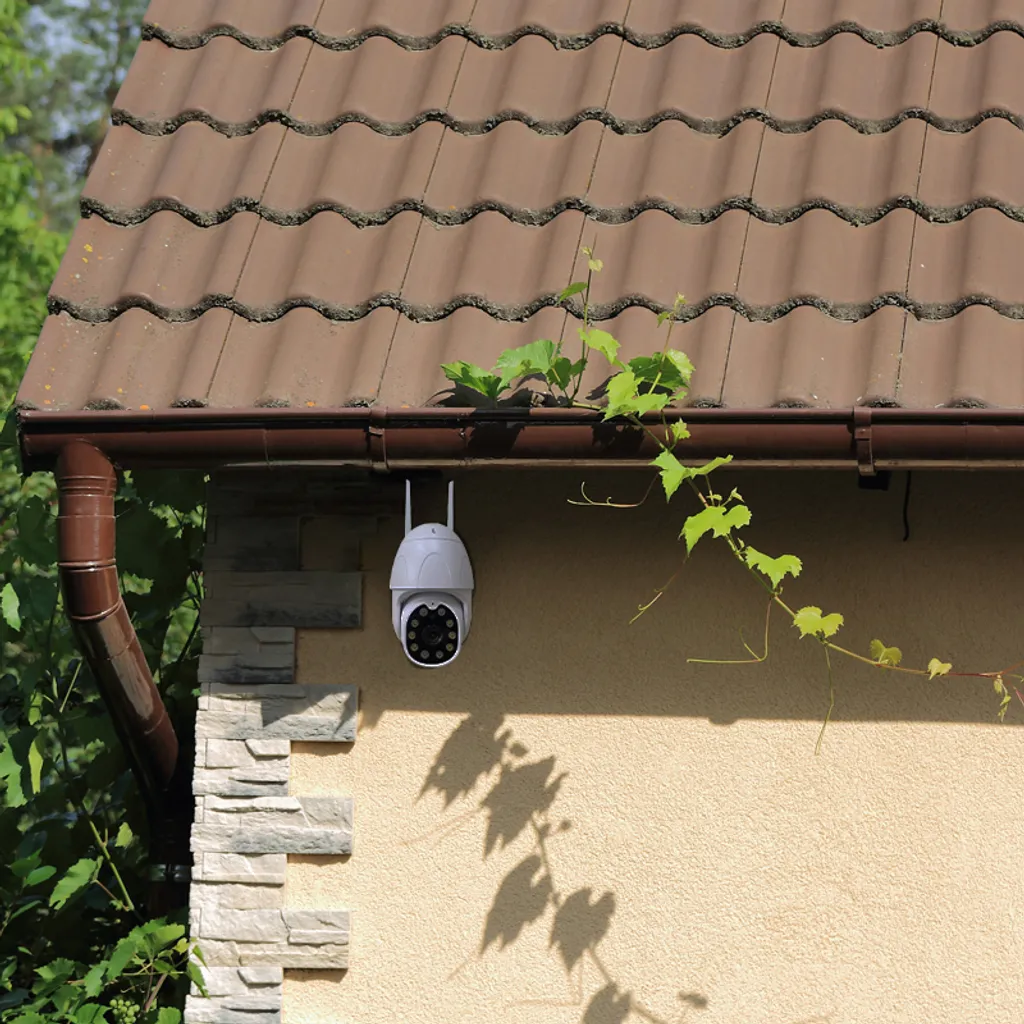 Kabellose WLAN Überwachungskamera IP Kamera Aussen Outdoor 1080P Full HD 2.4GHz WiFi IP66 Wasserdicht Bewegungserkennung Kartenslot 355°/90° Retoo 3 Kabellose WLAN Überwachungskamera IP Kamera Aussen Outdoor 1080P Full HD 2.4GHz WiFi IP66 Wasserdicht Bewegungserkennung Kartenslot 355°/90° Retoo – Bild 3