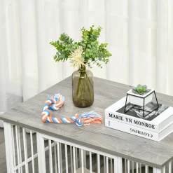 PawHut Hundekäfig Aus Holz Mit Kissen Tischoberfläche Erhöhtes Design Hundebox Für Mittelgroße Hunde Innen Zuhause Tierkäfig Haustier Weiß+Grau 86 X 60 X 70 Cm 16 PawHut Hundekäfig Aus Holz Mit Kissen Tischoberfläche Erhöhtes Design Hundebox Für Mittelgroße Hunde Innen Zuhause Tierkäfig Haustier Weiß+Grau 86 X 60 X 70 Cm -Garten- & Gewächshäuser Geschäft 0421a63cfca936105f376178c284ee3d