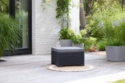 ALLIBERT By KETER Keter Allibert Gartenhocker California Grau -Garten- & Gewächshäuser Geschäft 044244bc6141270624032ff54417ea2b