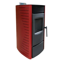 Nemaxx P9 Pelletofen Pelletkamin Pelletkaminofen 9 KW Kaminofen Heizofen Pellet Ofen Kamin Pelletheizung Heizung Heizgerät Kaminheizung Pellets - Rot - WiFi-Ready -Garten- & Gewächshäuser Geschäft 046a2d2b6a9a2417f9e92eb489ffb8d2