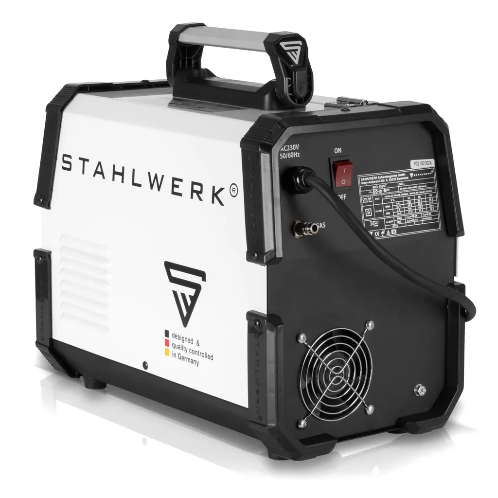 STAHLWERK MIG 155 ST IGBT - MIG MAG Schutzgas Schweißgerät Mit 155 Ampere, FLUX Fülldraht Geeignet 8 STAHLWERK MIG 155 ST IGBT - MIG MAG Schutzgas Schweißgerät Mit 155 Ampere, FLUX Fülldraht Geeignet – Bild 8