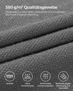 SONGMICS Hängematte, 210 X 150 Cm, Doppelhängematte, Belastbarkeit 300 Kg, Für Garten, Terrasse, Balkon, Outdoor, Camping, Mit Tragetasche, Befestigungsgurten Und Karabinern, Grau -Garten- & Gewächshäuser Geschäft 04ef6e411a1d4e2a1958fcae585578f9