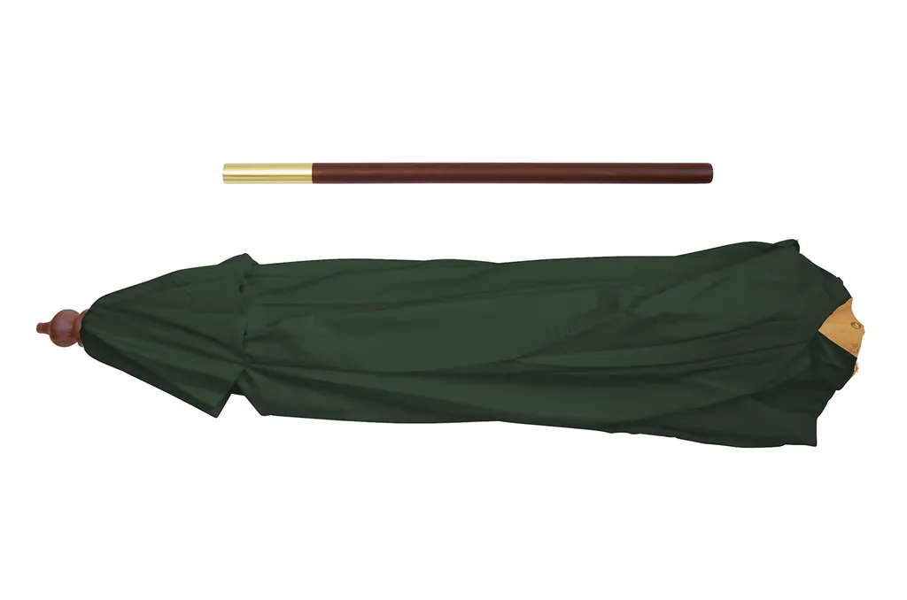 Kai Wiechmann Sonnenschirm Runder Balkonschirm Grün 300 Cm Als Hochwertiger Schattenspender Gartenschirm Aus Holz Mit Windauslass & UPF 50+ 6 Kai Wiechmann Sonnenschirm Runder Balkonschirm Grün 300 Cm Als Hochwertiger Schattenspender Gartenschirm Aus Holz Mit Windauslass & UPF 50+ – Bild 6