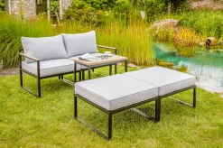 Greemotion Lounge-Set Madrid, Mit Holzbestandteilen -Garten- & Gewächshäuser Geschäft 056ce949f143266325fd79892437ea79