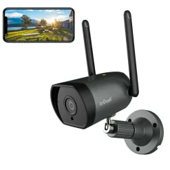 IeGeek 1080P Wlan Überwachungskamera Aussen, IP Kamera Wifi Mit 2-Wege-Audio, 25m Nachtsicht, Bewegungserkennung, Push-Benachrichtigungen, IP66, Unterstützung Von ONVIF