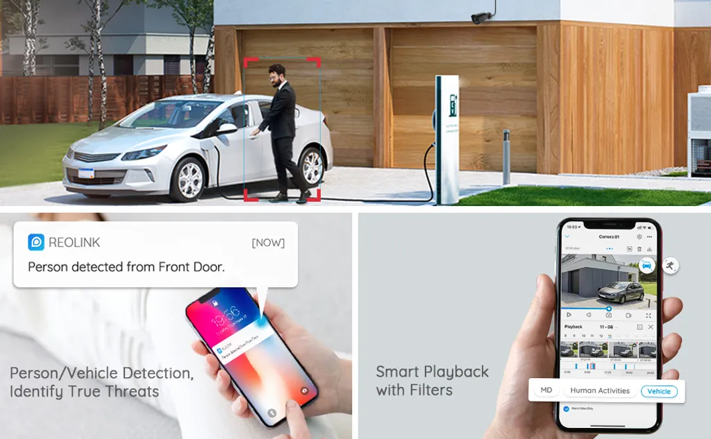 Reolink 5MP Überwachungskamera Set, 4XPoE IP-Überwachung Aussen Mit Smarter Personenerkennung Und Fahrzeugerkennung, 8CH 2TB HDD NVR Für 24/7 Videoüberwachung, RLK8-510B4-A Schwarz 6 Reolink 5MP Überwachungskamera Set, 4XPoE IP-Überwachung Aussen Mit Smarter Personenerkennung Und Fahrzeugerkennung, 8CH 2TB HDD NVR Für 24/7 Videoüberwachung, RLK8-510B4-A Schwarz – Bild 6