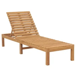 VidaXL Sonnenliege Massivholz Teak