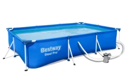 Bestway Frame Pool Deluxe Splash-Steel Pro 300 X 200 X 66 Cm, Mit Ablassventil, 3300 L -Garten- & Gewächshäuser Geschäft 06402e3fbe041a622a75b20ab9921aeb