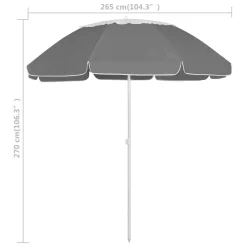 VidaXL Strandschirm Anthrazit 300 Cm 13 VidaXL Strandschirm Anthrazit 300 Cm -Garten- & Gewächshäuser Geschäft 0641fd7cb7823735eed2976d84a9ef95