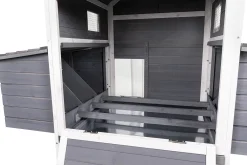 MyAnimal XXL Hühnerstall MH-22 - Wetterfest & Winterfest - Hochwertiges Kiefernholz (Grau) - Für 8 Hühner - Nistkasten - Trennbare Etagen - Sitzstange - Türverriegelungen - Hühnerhaus -Garten- & Gewächshäuser Geschäft 064fe5d9b8ff143239ad388a1d64f2b5